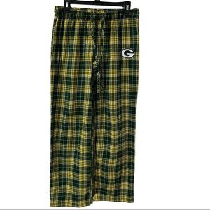 NFL SZ Medium Flannel Yellow Pajama Women